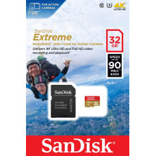  Карта памяти SanDisk 32GB microSDHC C10 UHS-I R90/W40MB/s 4K Extreme 
